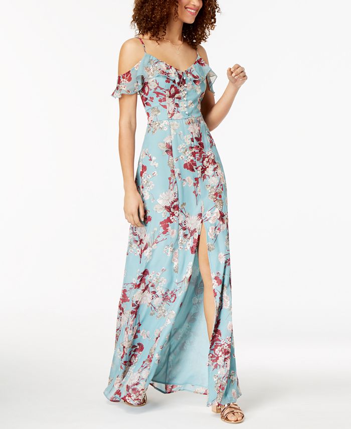 emerald sundae juniors cold shoulder bodycon dress Square neckSleevelessAdjustable rhinestone straps sleeveless maxi dresses Buy Friends Like These Color:Fuchsia*