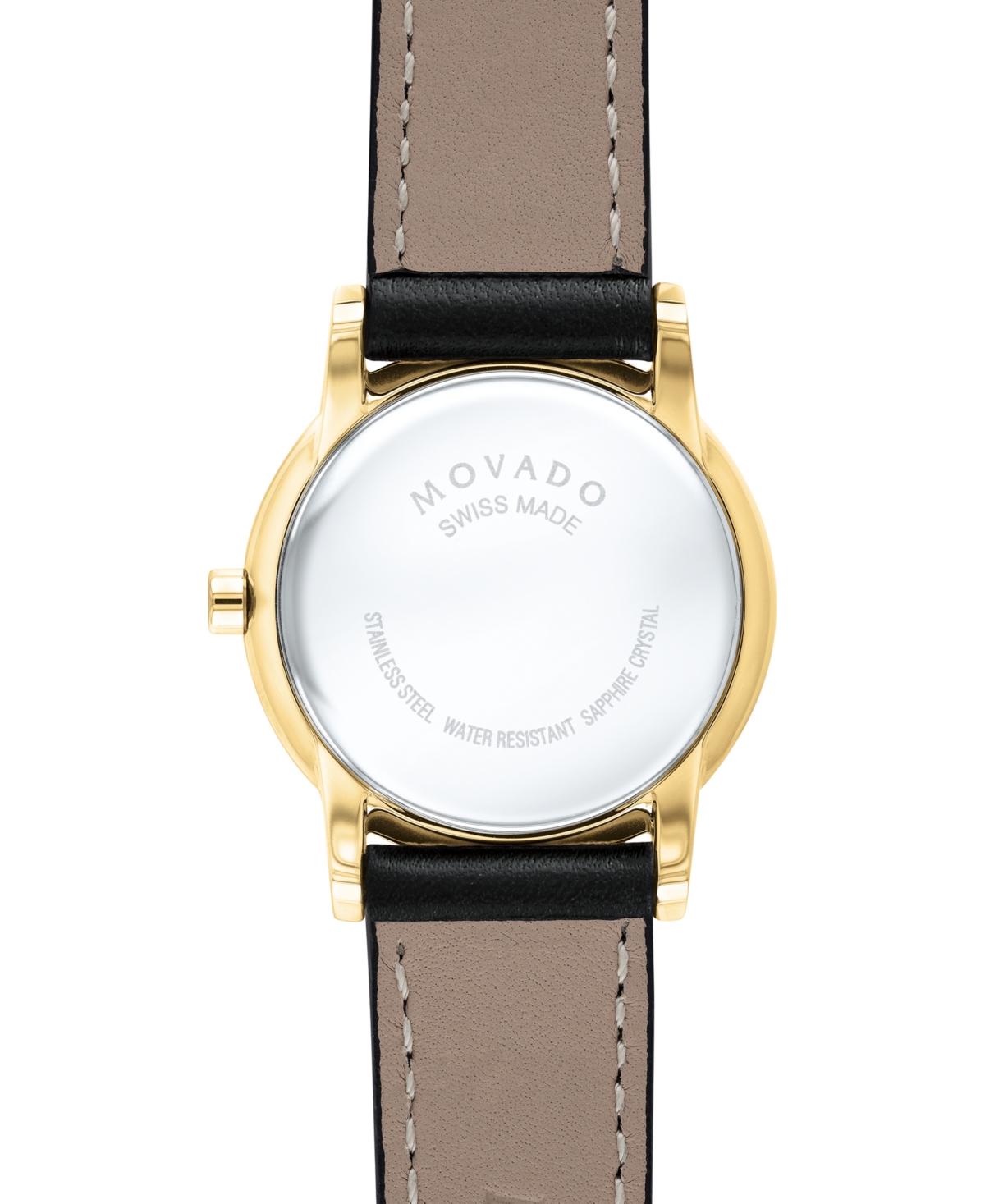 Shop Movado Women's Swiss Museum Classic Black Leather Strap Watch 28mm In Black,gold Black
