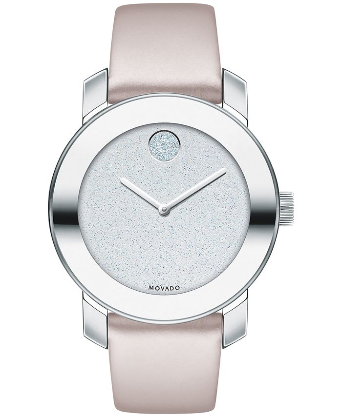Movado Women s Swiss BOLD Blush Leather Strap Watch 36mm Macy s