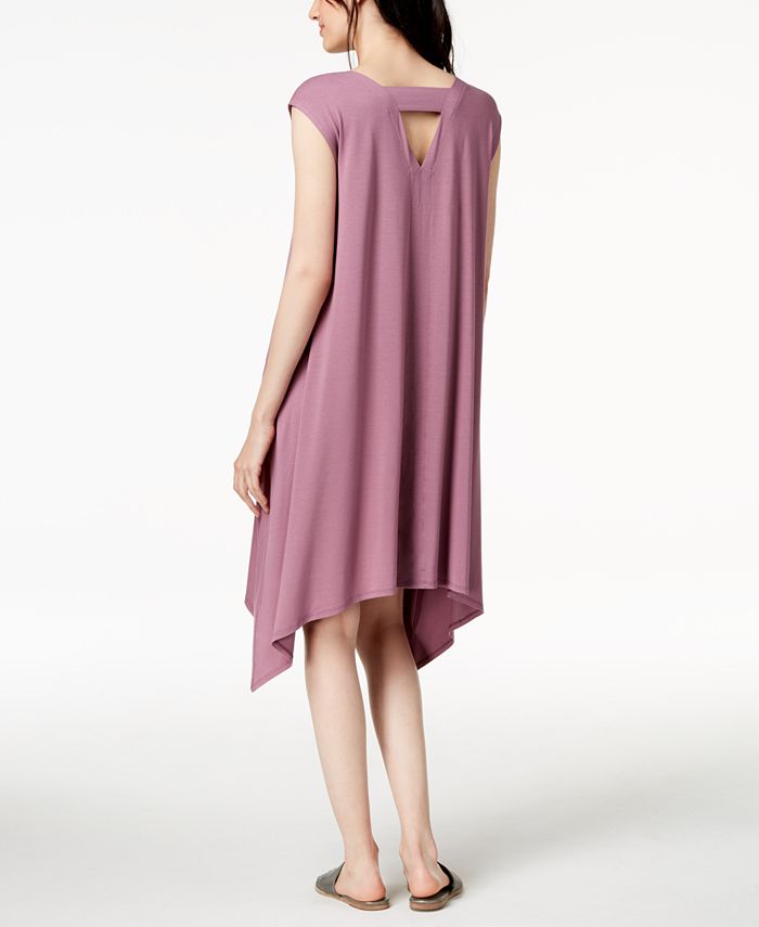 Eileen Fisher Stretch Jersey Handkerchief-Hem Dress - Macy's
