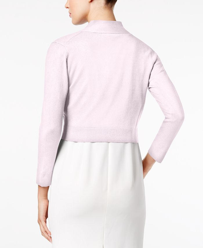Calvin Klein Women's Open-Front 3/4-Sleeve Knit Shrug & Reviews - Sweaters  - Women - Macy's