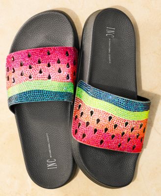 INC International Concepts INC Women's Peymin Pool Slides, Created for Macy's