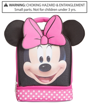 UPC 693186438363 product image for Disney's Minnie Mouse Little & Big Girls Double-Compartment Lunch Bag | upcitemdb.com
