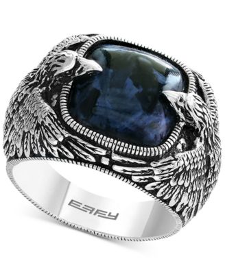 EFFY Collection - Men's Pietersite Double Eagle Ring in Sterling Silver