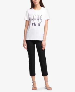 DKNY LOGO GRAPHIC T-SHIRT, CREATED FOR MACY'S