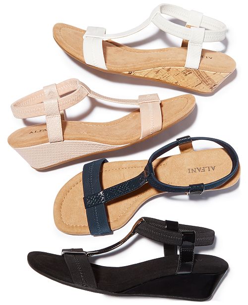 Alfani Women S Step N Flex Voyage Wedge Sandals Created For Macy S Reviews Sandals Flip Flops Shoes Macy S