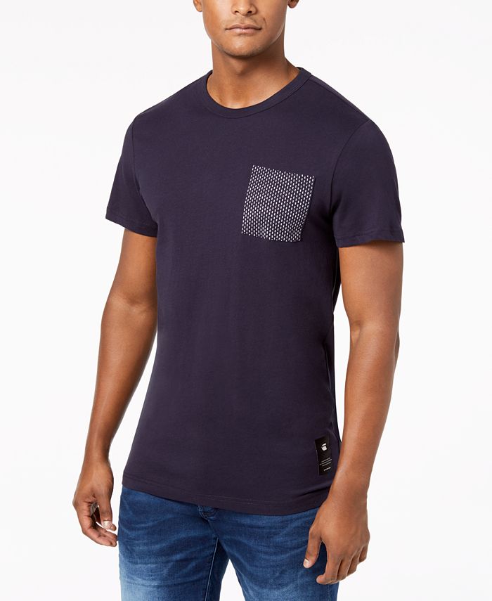 G-Star Raw Men's Pocket Cotton T-Shirt, Created for Macy's & Reviews ...