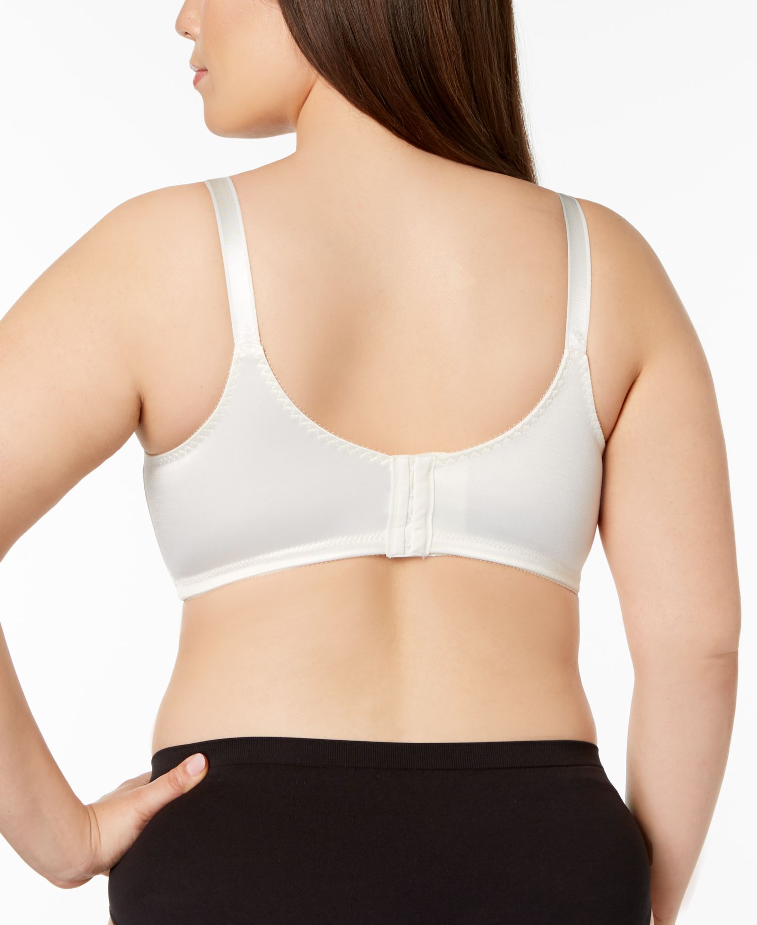 Women's Double Support Tailored Wireless Lace Up Front Bra 3820