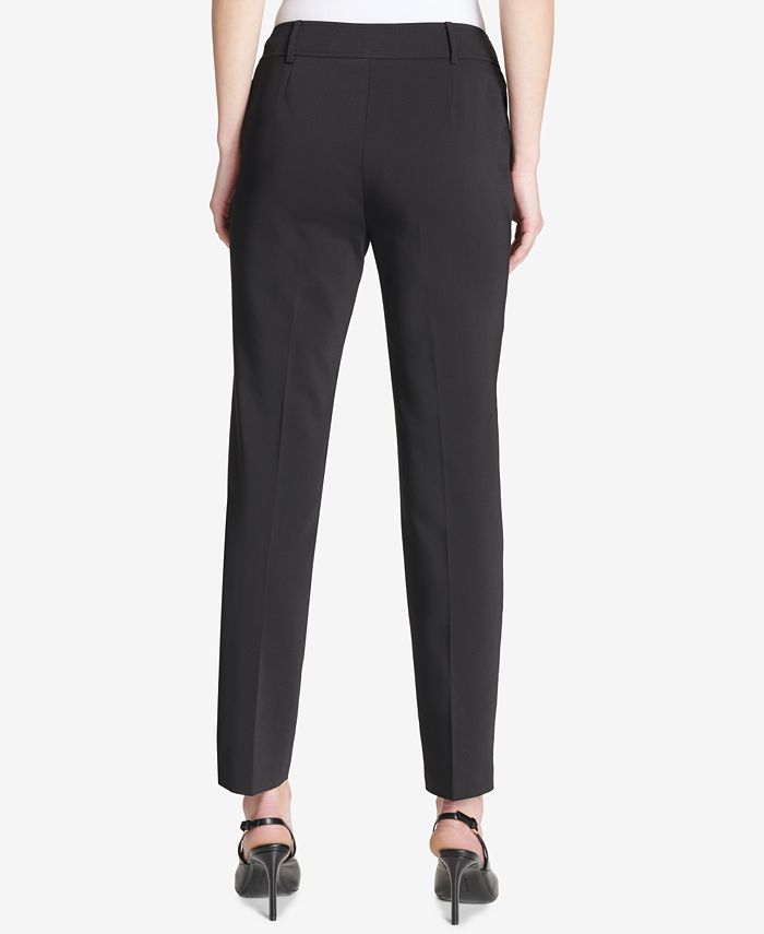 Calvin Klein Buttoned-Pocket Straight-Leg Pants & Reviews - Pants ...
