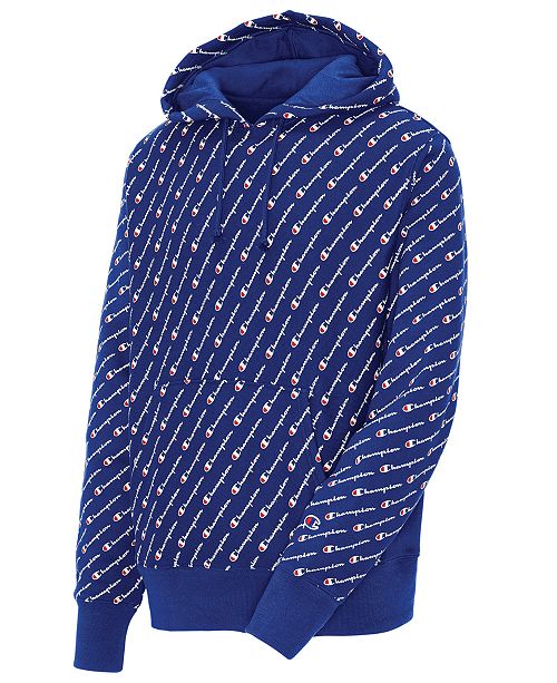 Champion Men S Logo Print Hoodie Reviews Hoodies Sweatshirts Men Macy S