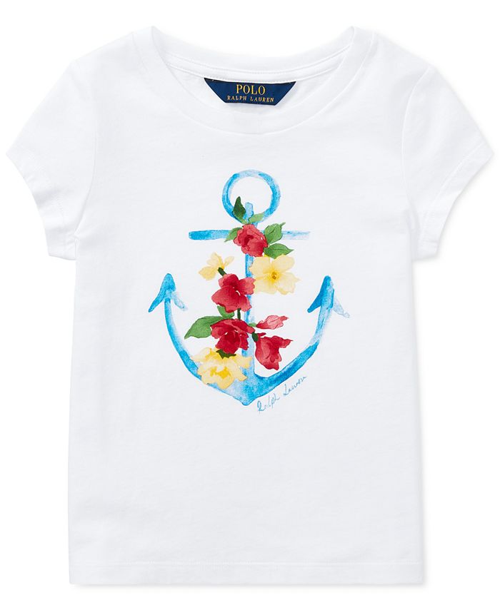 Polo Ralph Lauren Toddler Girls Cotton Jersey Graphic TShirt Macy's