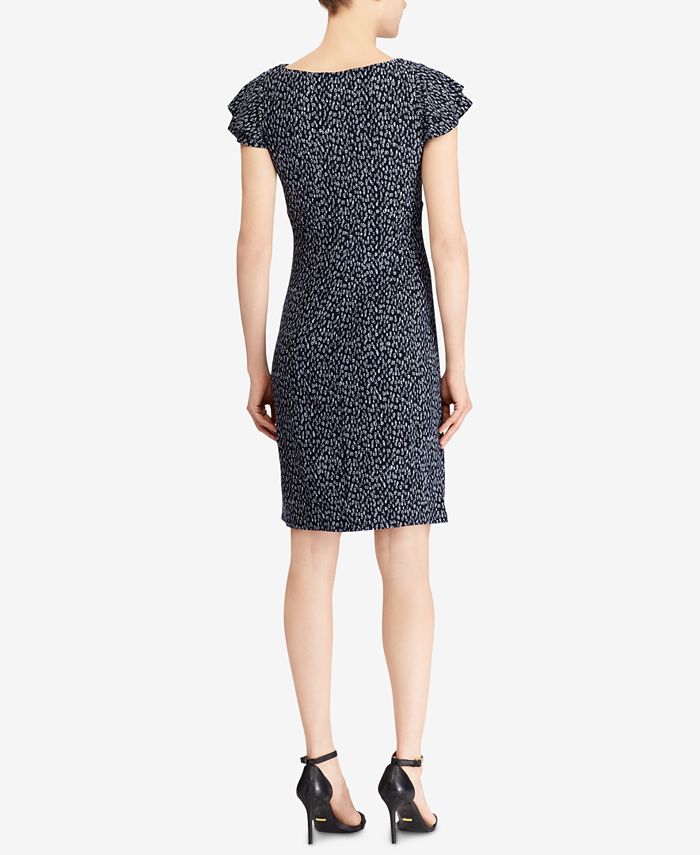 Lauren Ralph Lauren FlutterSleeve Jersey Dress Macy's