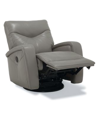 Erith Leather Power Swivel Glider Recliner