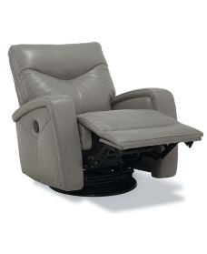 Erith Leather Power Swivel Glider Recliner Macy s