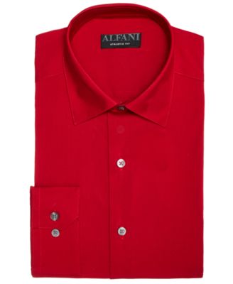 Alfani - Men's Alfa Tech Solid Athletic Fit Dress Shirt, Created For Macy's