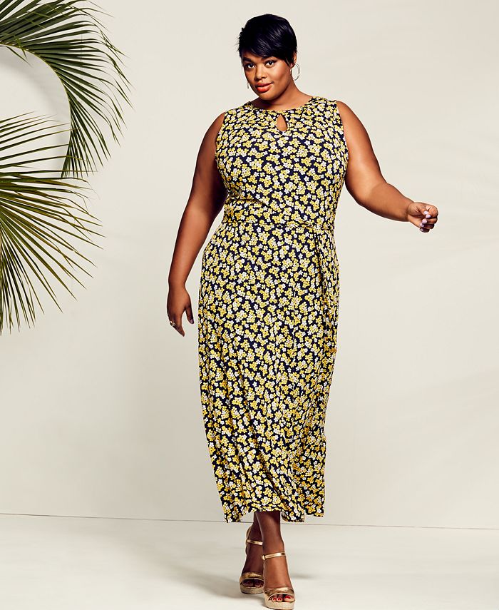 Michael kors plus size maxi dress store