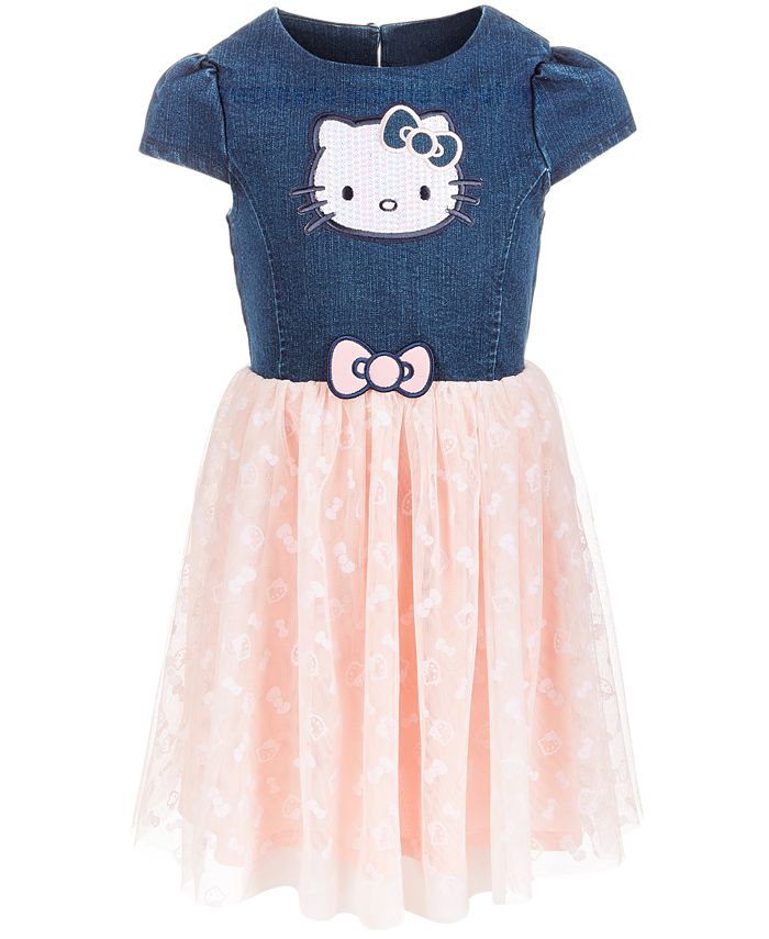 Hello Kitty Little Girls Denim Tutu Dress Macy's