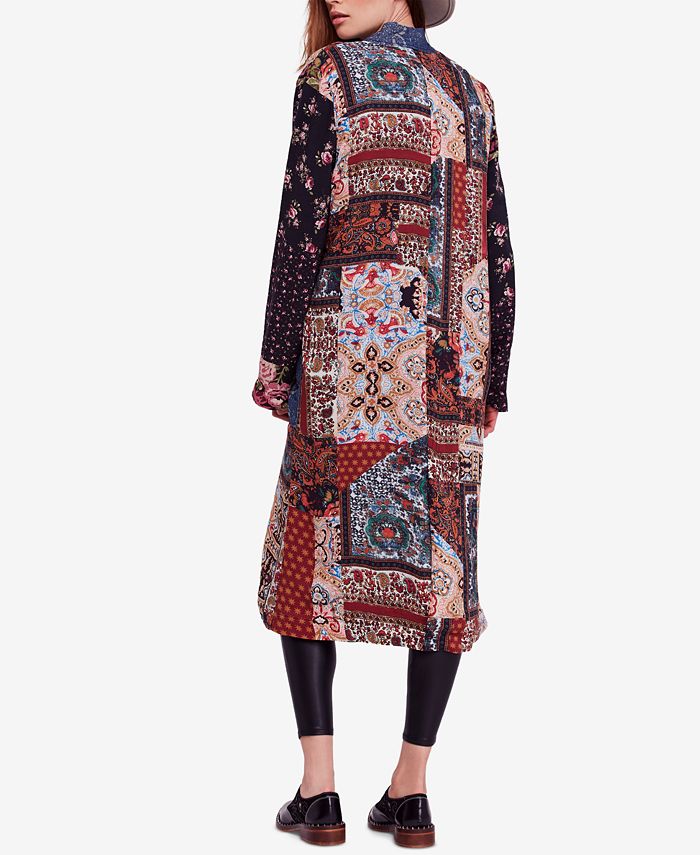 Free People Songbird Patched Open-Front Coat - Macy's