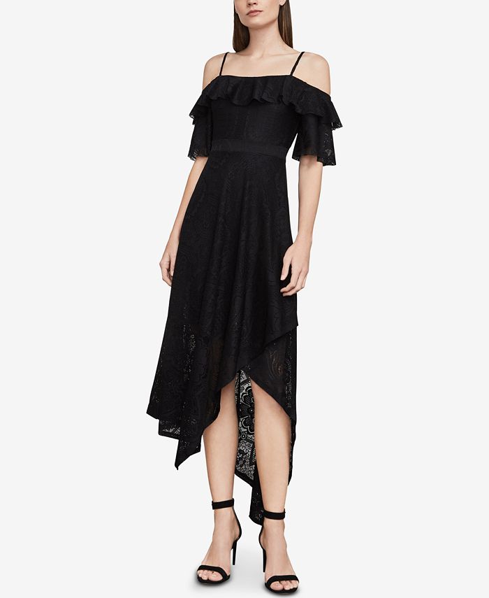 Bcbgmaxazria Demi Lace Asymmetrical Midi Dress Reviews Bcbgmaxazria Women Macy S