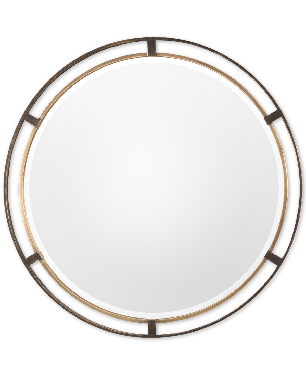 Carrizo Bronze Round Mirror