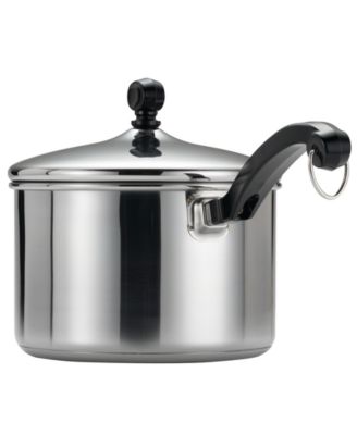 Classic Stainless Steel 3-Qt. Straining Saucepan & Lid