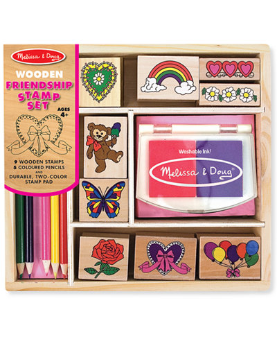 Melissa and Doug Kids Toys, Friendship Block Stamp Set