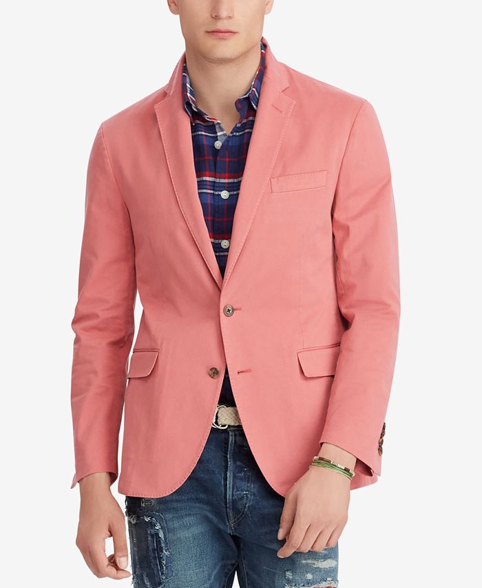 Macy's ralph lauren linen jacket on sale