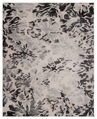 KM Home - Steelo Bloom Silver 8' x 10' Area Rug