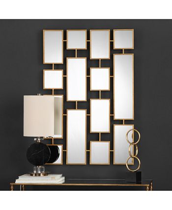 Uttermost - Kennon Forged Gold Rectangles Mirror