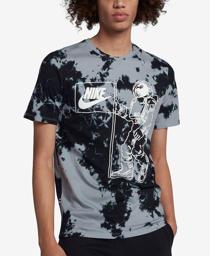 Nike Men's Sportswear Graphic Tie-Dyed T-Shirt - Macy's