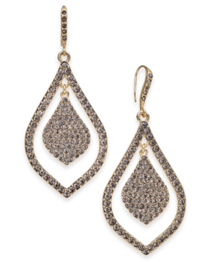 image of Inc Gold-Tone Crystal Drop Earrings, Created for Macy-s