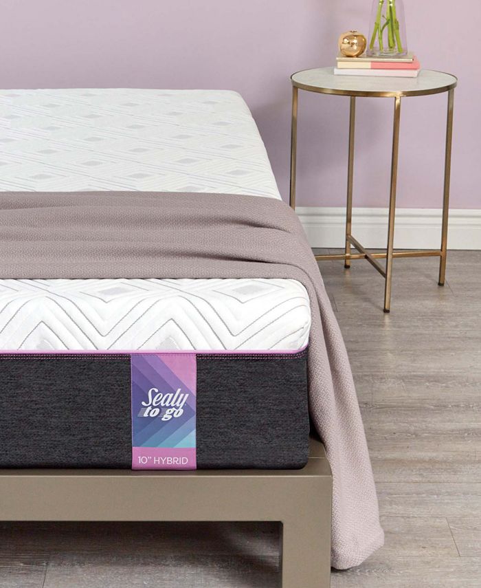 Sealy to Go 12" Cushion Firm Hybrid Mattress Queen, Mattress in a Box