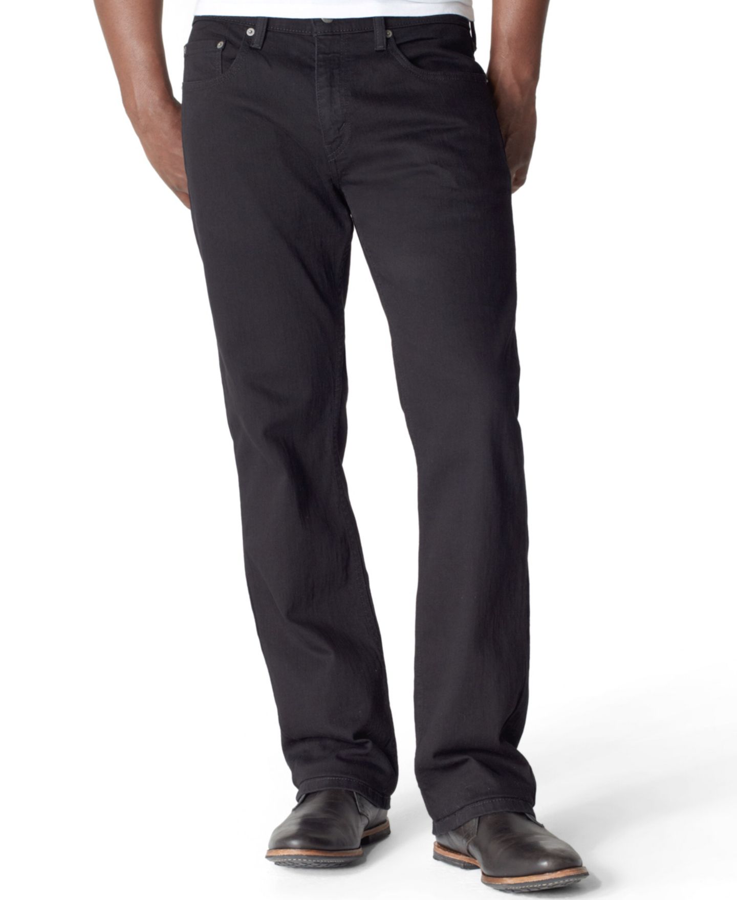 Мужские джинсы Levi's 559 Relaxed Straight-Fit Stretch, цвет: Чёрный — фото 1