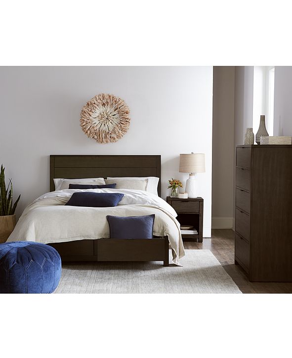 Furniture Tribeca Brown Storage King Bed, Created for Macy&#39;s & Reviews - Furniture - Macy&#39;s