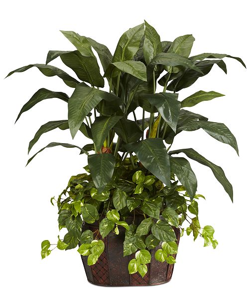 Nearly Natural 4 Double Bird Of Paradise Pothos Artificial Plants
