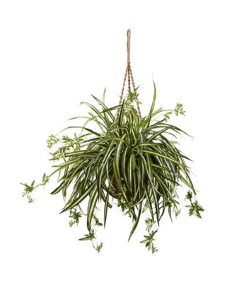Nearly Natural - Spider Artificial Plant Hanging Basket