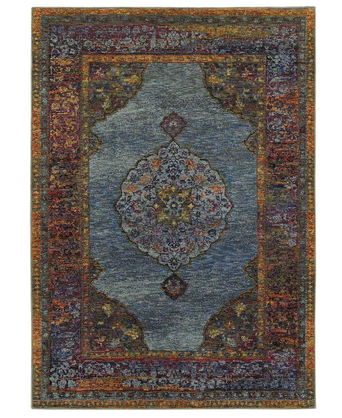 Shop Jhb Design Journey Ardebil 7'10" X 10'10" Area Rug In Blue