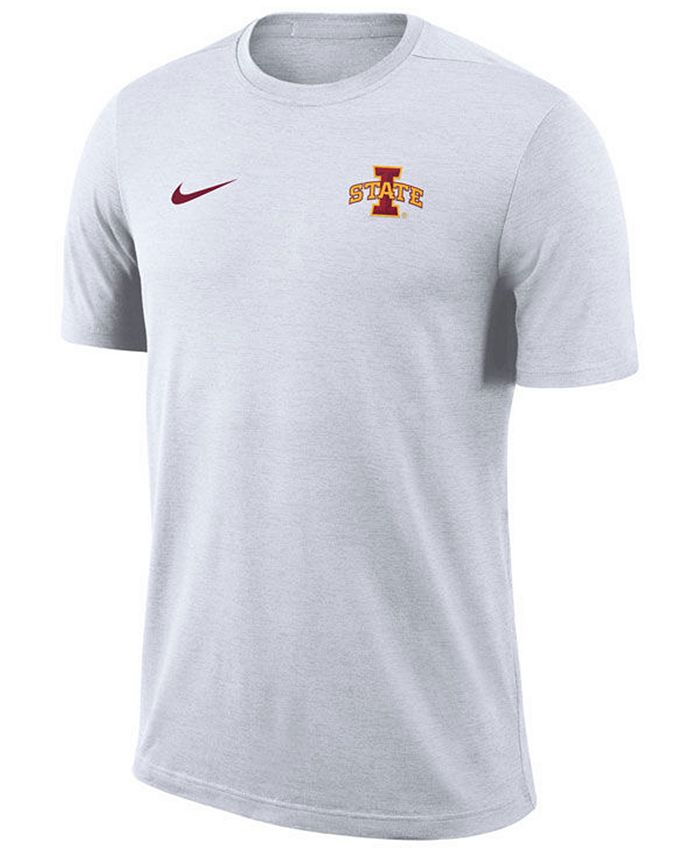 Nike Men's Iowa State Cyclones Dri-Fit Coaches T-Shirt - Macy's