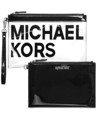 michael kors clear travel pouch