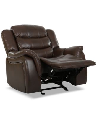 Olyena Faux Leather Glider Recliner