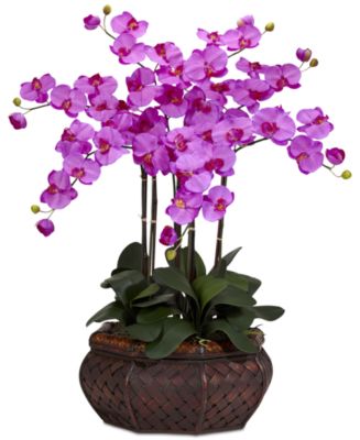 Nearly Natural Large Phalaenopsis Orchid Artificial Flower Arrangement ...