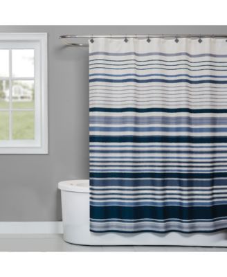 Saturday Knight - Cubes Stripe 70" x 72" Shower Curtain