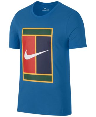 Nike court tennis heritage logo t shirt mens on sale