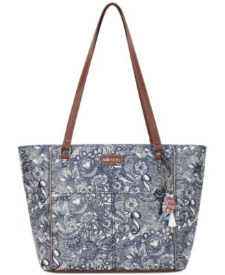 coated canvas tote