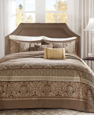 Madison Park Bellagio Quilted Bedspread Sets - Macy's