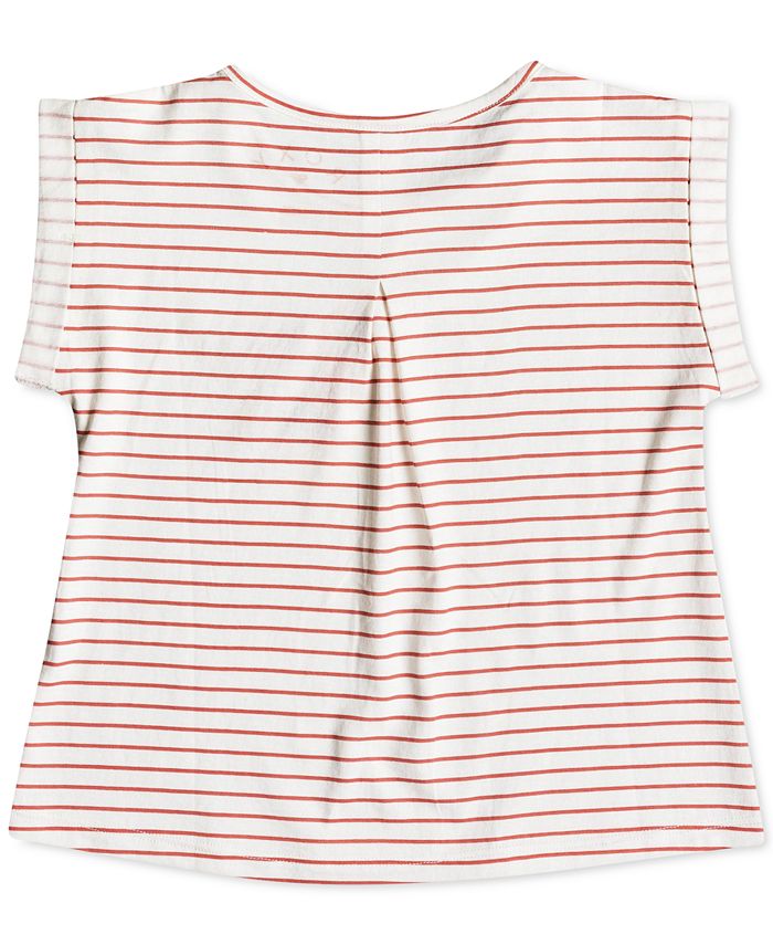 Roxy Little Girls Striped Cotton T-Shirt - Macy's
