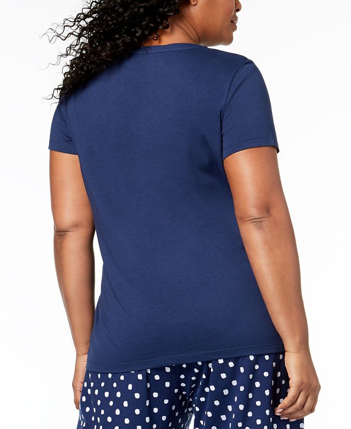 Hue Plus Size Solid VNeck Pajama Top Macy's