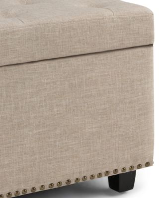 Hayes Fabric Storage Ottoman
