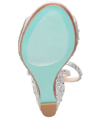 blue by betsey johnson elora evening sandals