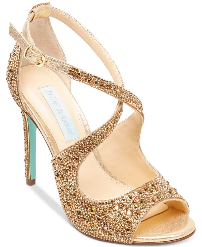 Blue by betsey johnson sage evening sandals shop